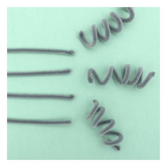 Grey Pipe Cleaners 12 Pack image number 3