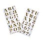 Floral Alphabet Chipboard Stickers 48 Pieces image number 1