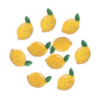 Mini Lemon Iron-On Motifs 10 Pack