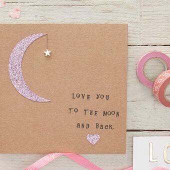 How to Make a Moon and Star Valentine's Card