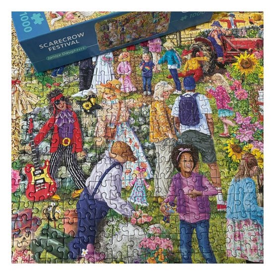 Gibsons Scarecrow Festival Jigsaw Puzzle 1000 Pieces image number 4