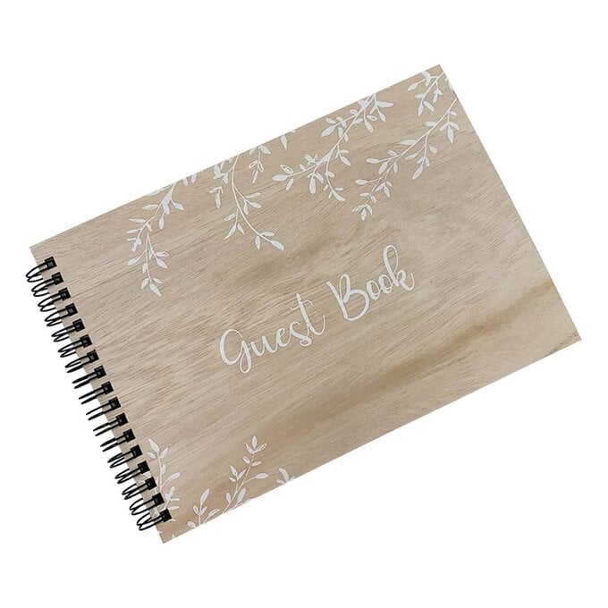 Printed Wooden Guest Book image number 1