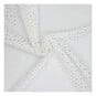 White Large Broderie Anglaise Fabric by the Metre image number 1