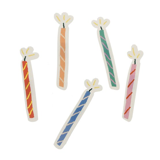 Birthday Candle Card Toppers 5 Pack image number 1