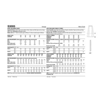 Simplicity Women's Skirts Sewing Pattern S3005 (M1 10-18)