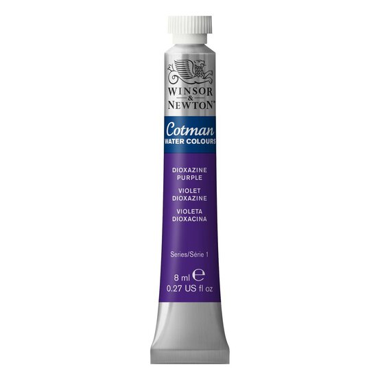 Winsor & Newton Dioxazine Violet Cotman Watercolour Tube 8ml  image number 1
