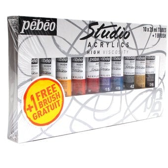 Pebeo Studio Acrylic 20ml 10 Pack image number 3