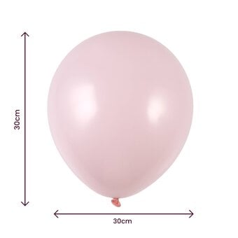 Pink Pearlised Latex Balloons 8 Pack image number 2
