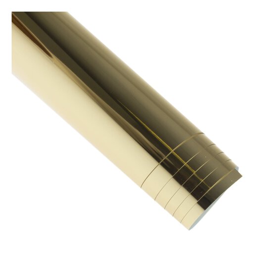 Metallic Gold PU Iron-On Vinyl 12 x 24 Inches image number 4