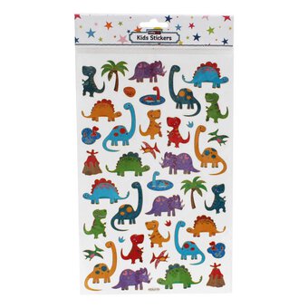 Large Dinosaur Laser Stickers Set