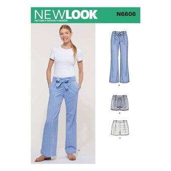New Look Women's Trousers and Shorts Sewing Pattern N6606