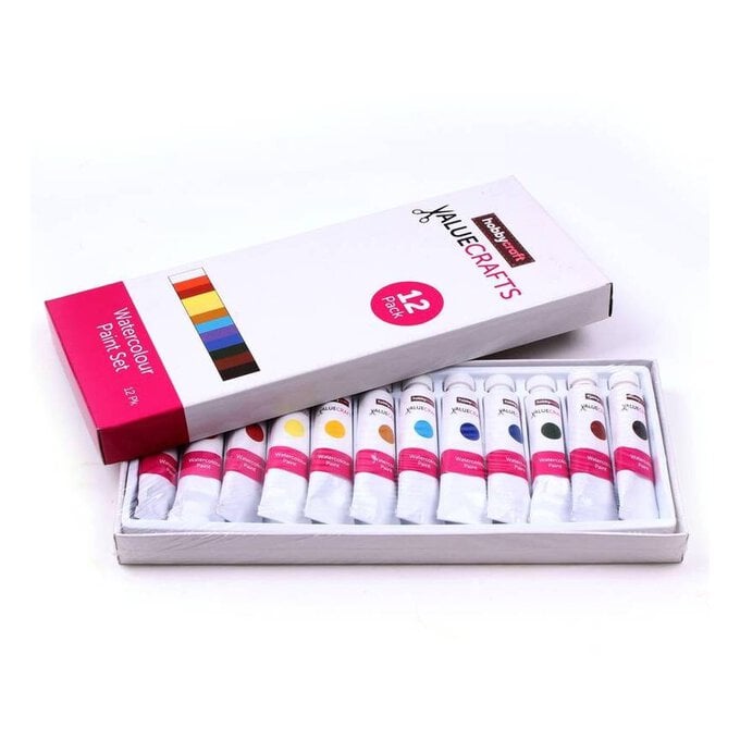 Watercolour Paint Set 12ml 12 Pack image number 1