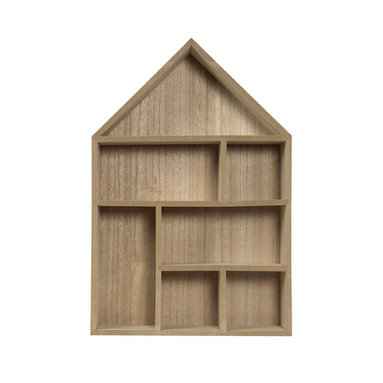 Wooden House Shelf 30cm x 45cm x 8cm