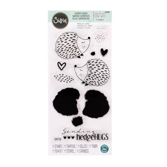Sizzix Hedgehugs Layered Stamp Set 10 Pieces