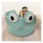 Green Frog Cotton Rope Basket 30cm x 18cm image number 2