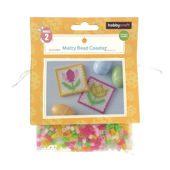 Flower Melty Beads Coaster Kit 2 Pack image number 3