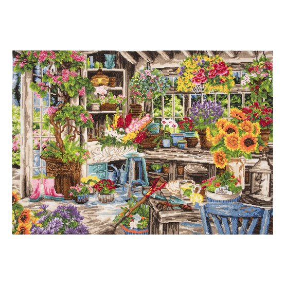 Trimits Gardener's Paradise XL Cross Stitch Kit 58cm x 43cm image number 2