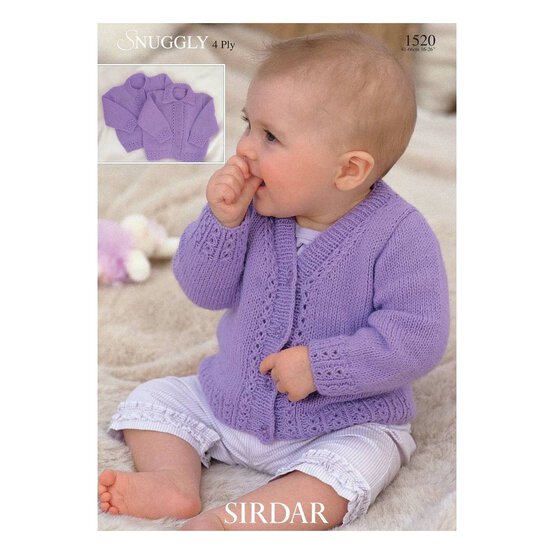 Sirdar Snuggly 4 Ply Cardigans Digital Pattern 1520 image number 1