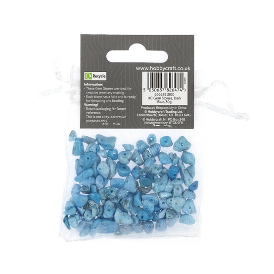 Dark Blue Gem Stones 30g image number 4