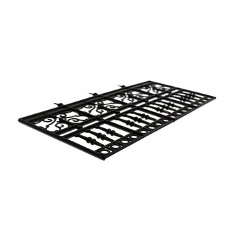 Doll&rsquo;s House Black Four-Panel Railing
