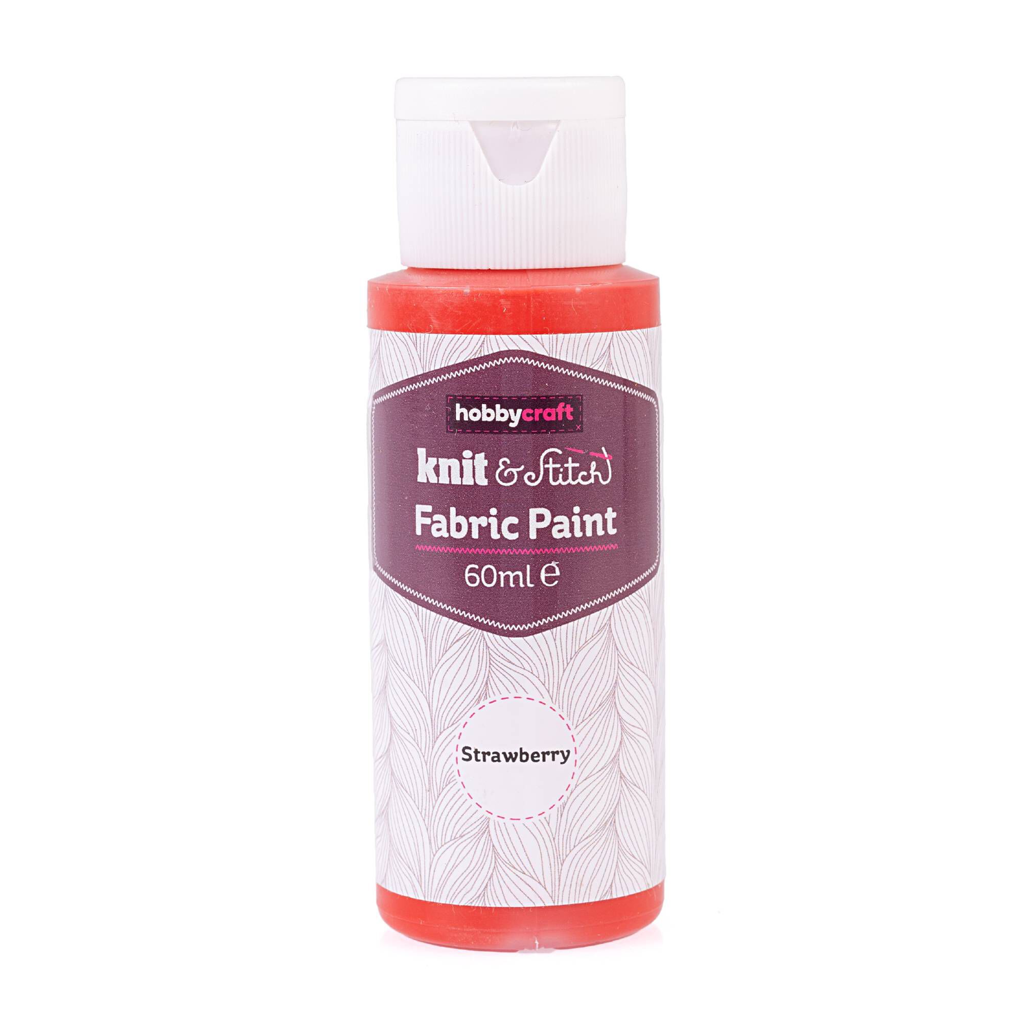 Strawberry Fabric Paint 60ml Hobbycraft