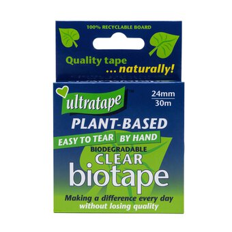 Ultratape Plant-Based Clear Biotape 24mm x 30m