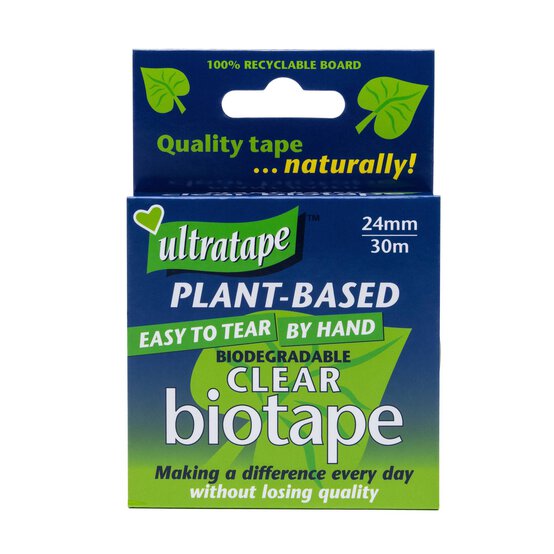 Ultratape Plant-Based Clear Biotape 24mm x 30m image number 1