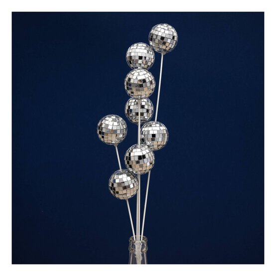 Silver Mirror Ball Stem 56cm image number 1