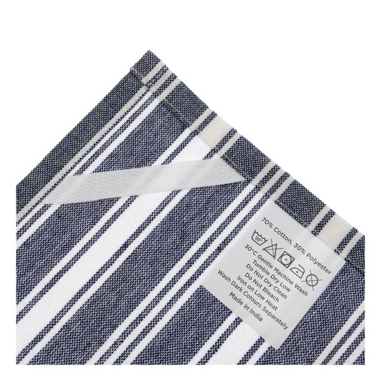 Whisk Blue Stripe Tea Towel image number 3