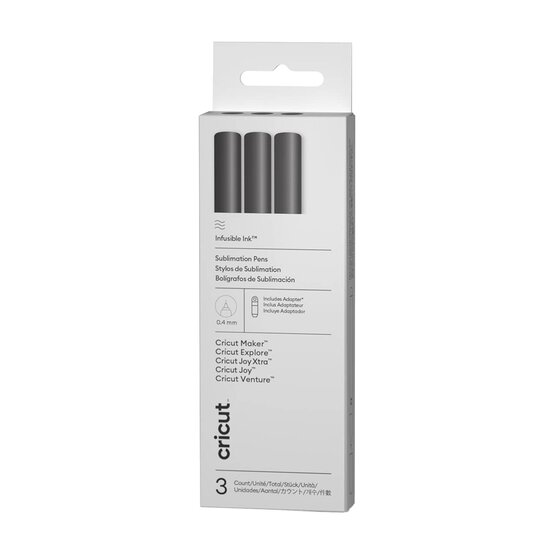 Cricut Black Fine Point Infusible Ink Pens 3 Pack image number 1