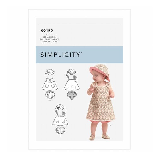 Simplicity Babies&rsquo; Dress Sewing Pattern S9152 image number 1