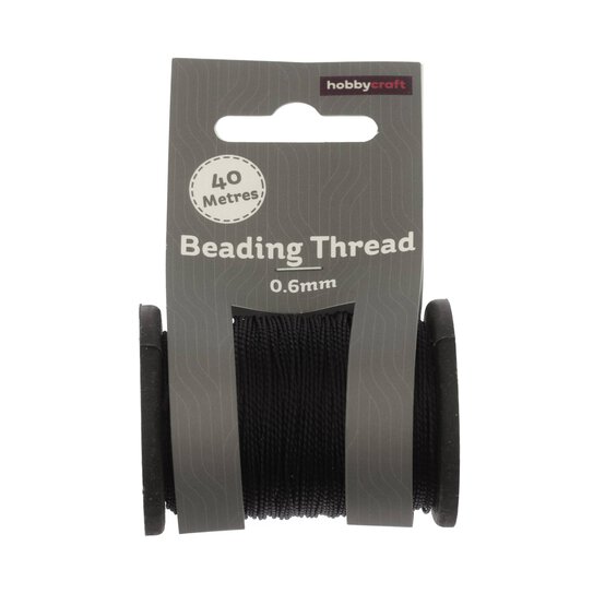 Black Beading Thread 40m image number 2