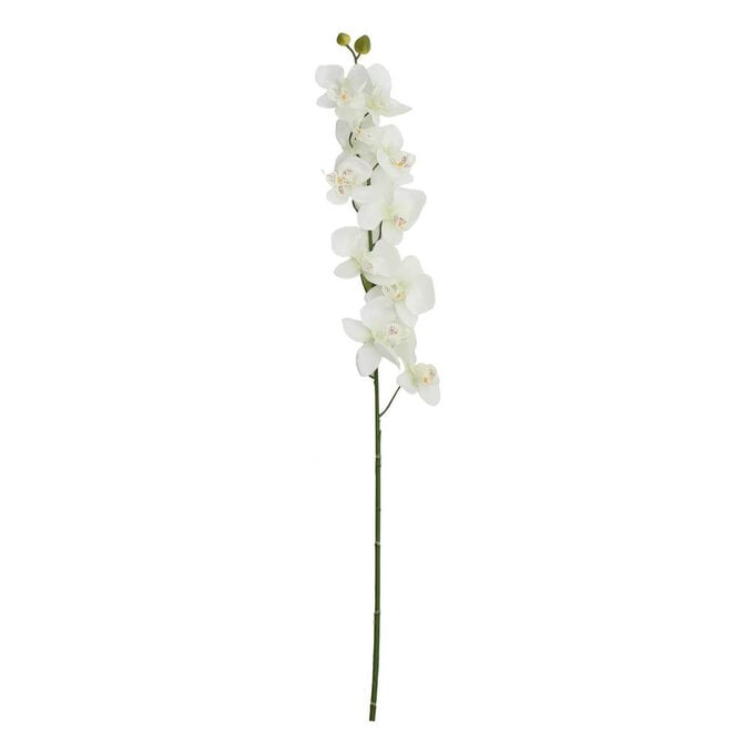 Cream Orchid Spray 80cm image number 1
