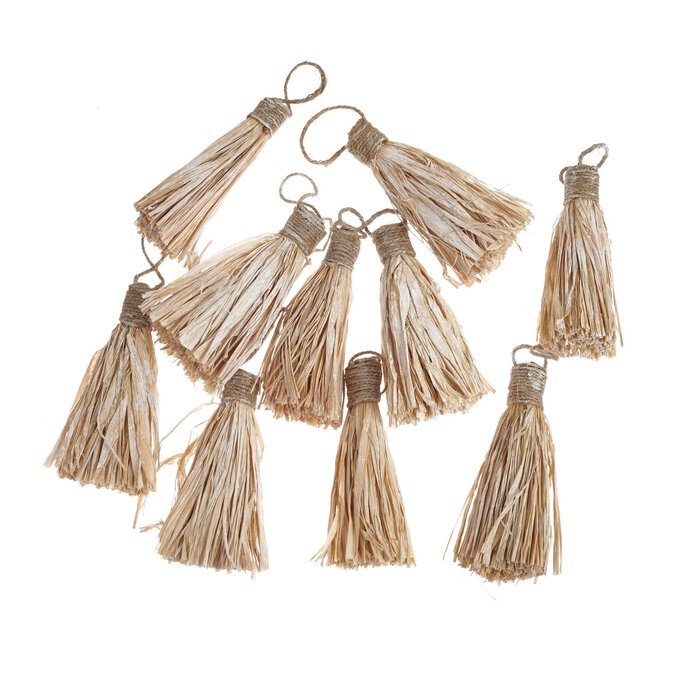 Raffia Tassels 10 Pack Hobbycraft