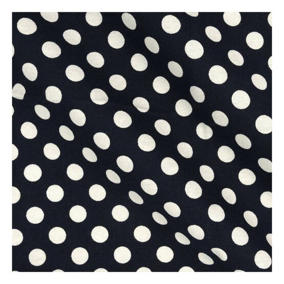 Navy White Polka Dot Cotton Fat Quarters 5 Pack image number 6