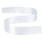 White Double-Faced Satin Ribbon 36mm x 5m image number 2