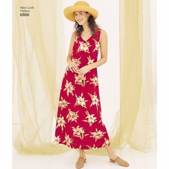New Look Women’s Dress Sewing Pattern 6866 image number 4