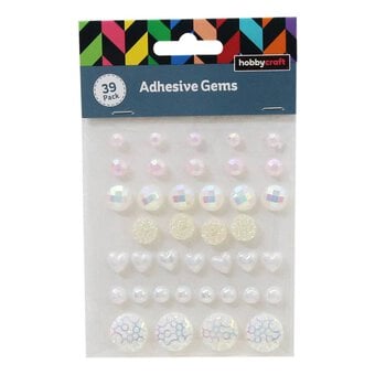 Iridescent Fantasy Adhesive Gems 39 Pack