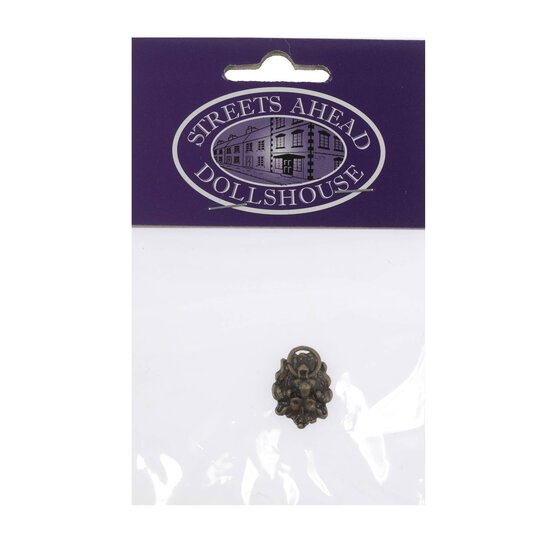 Doll&rsquo;s House Antique Lion Head Knocker  image number 3