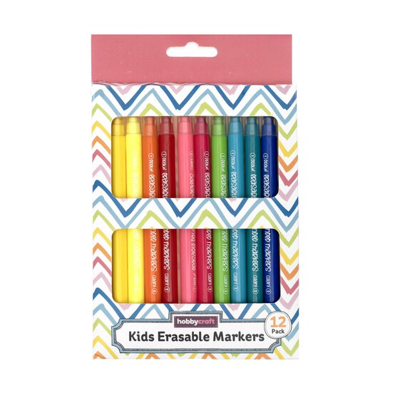 Kids’ Erasable Markers 12 Pack  image number 1