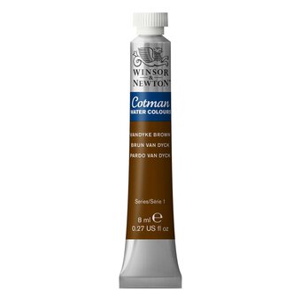 Winsor & Newton Vandyke Brown Cotman Watercolour Tube 8ml