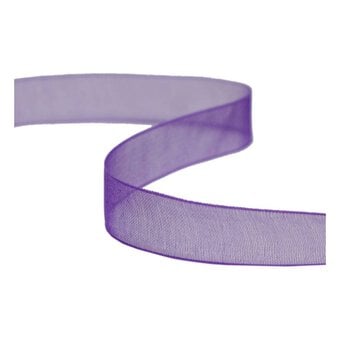 Purple Organdie Ribbon 12mm x 6m