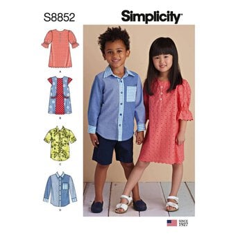 Simplicity Child's Dresses and Shirts Sewing Pattern S8852