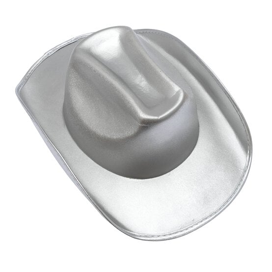 Silver Metallic Cowboy Hat  image number 3