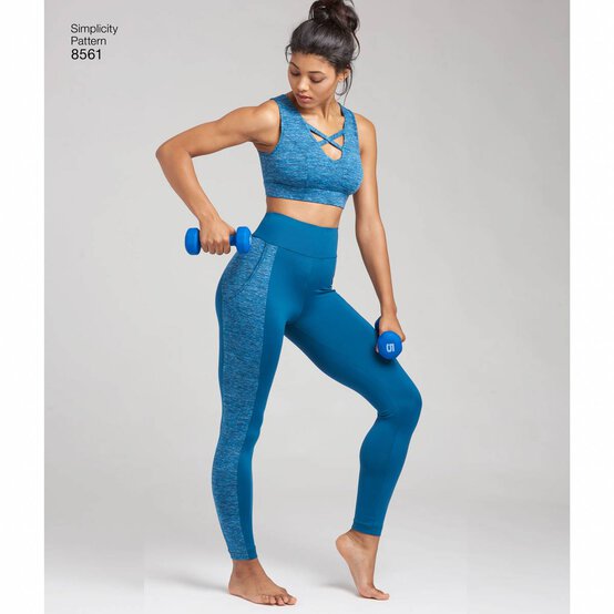 Simplicity Women&rsquo;s Leggings Sewing Pattern 8561 (1X-5X) image number 4