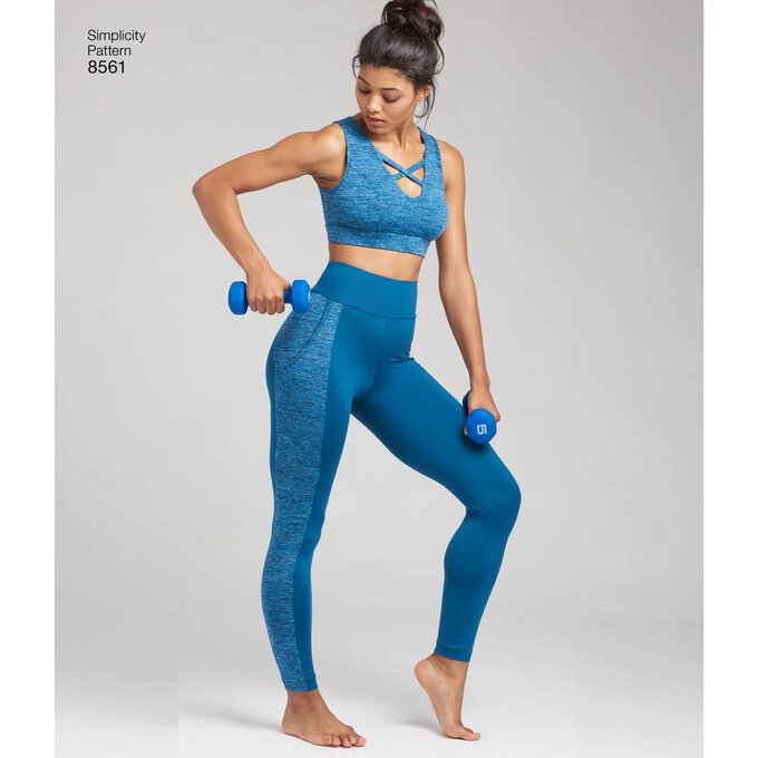 Simplicity Women’s Leggings Sewing Pattern 8561 (1X-5X)
