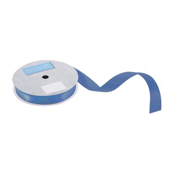 Trimits Batik Blue Double-Faced Satin Ribbon by the Metre 15mm