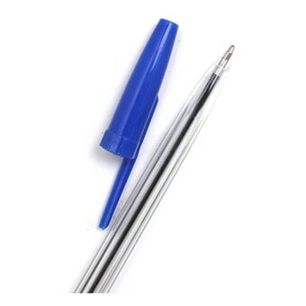 Blue and Black Ballpoint Pens 10 Pack