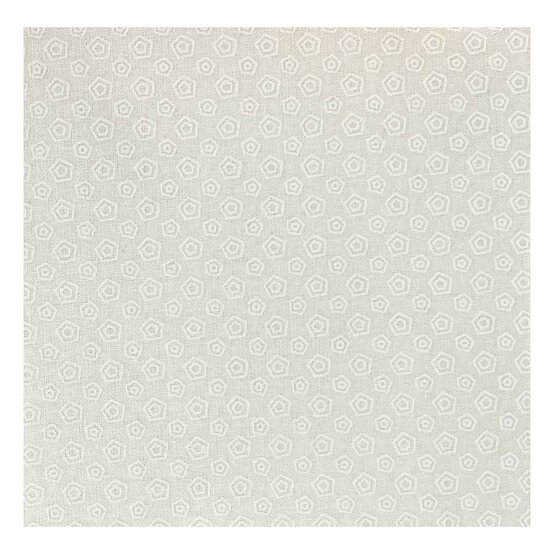 White Abstract Dot Cotton Fabric by the Metre image number 2