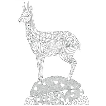 Free Wild Savannah Colouring Page
